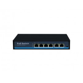 TRG POE SWITCH 4 PORT (4+2 UP LINK)