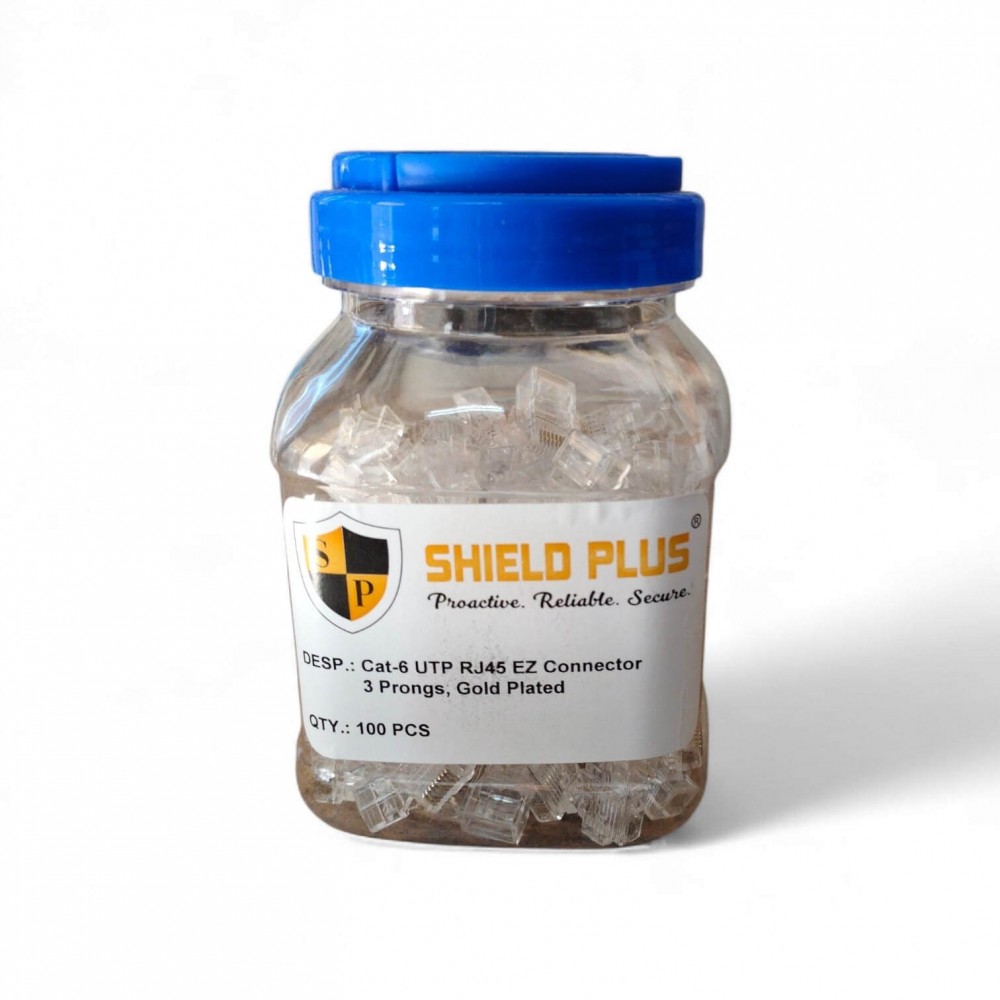 SHIEL PLUS RJ45 CONNECTOR 100PCS BOX