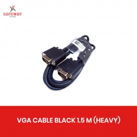 VGA CABLE BLACK 1.5 M (HEAVY)