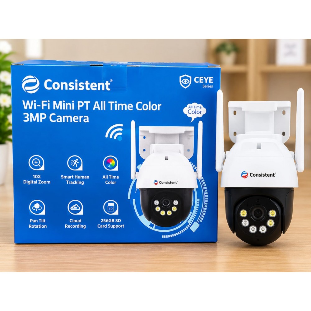 CONSISTENT 3MP WIFI PAN TILT CAMERA CT-CM-3MWPT