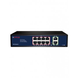 CP PLUS 8 PORT POE SWITCH WITH 2 GIGA UP-LINK PORTS  (CP-ANW-HPU8G2-N12)
