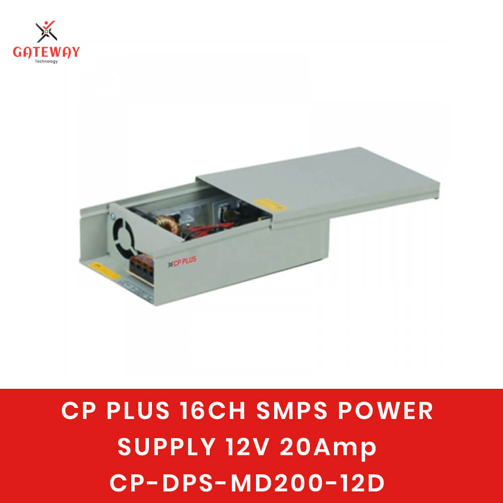 CP PLUS 16CH SMPS POWER SUPPLY 12V 20Amp CP-DPS-MD200P-12D