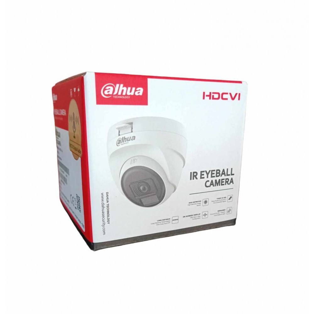 DAHUA 2MP AUDIO DOME CAMERA DH-HAC-T1A21P-U-A BUILT-IN MIC