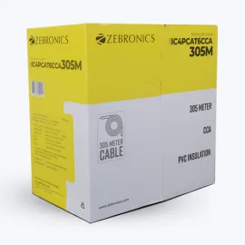 ZEBRONICS CAT6 UTP LAN CABLE 305 MTR ZEB-IC4PCAT6CCA-305M