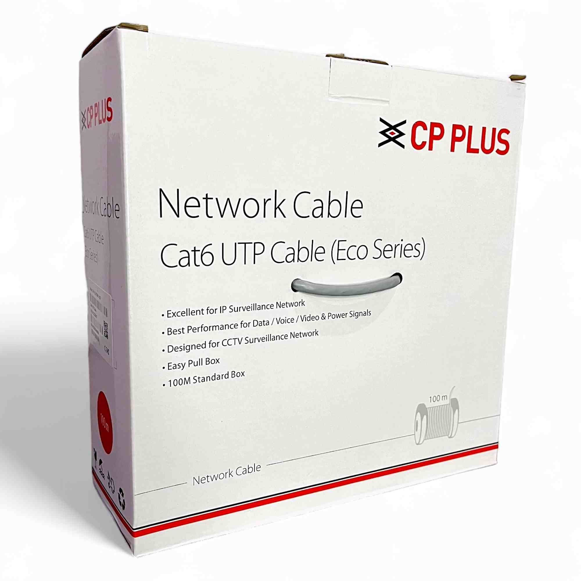 CP PLUS CAT6 UTP LAN CABLE (ECO SERIES) 100 MTR