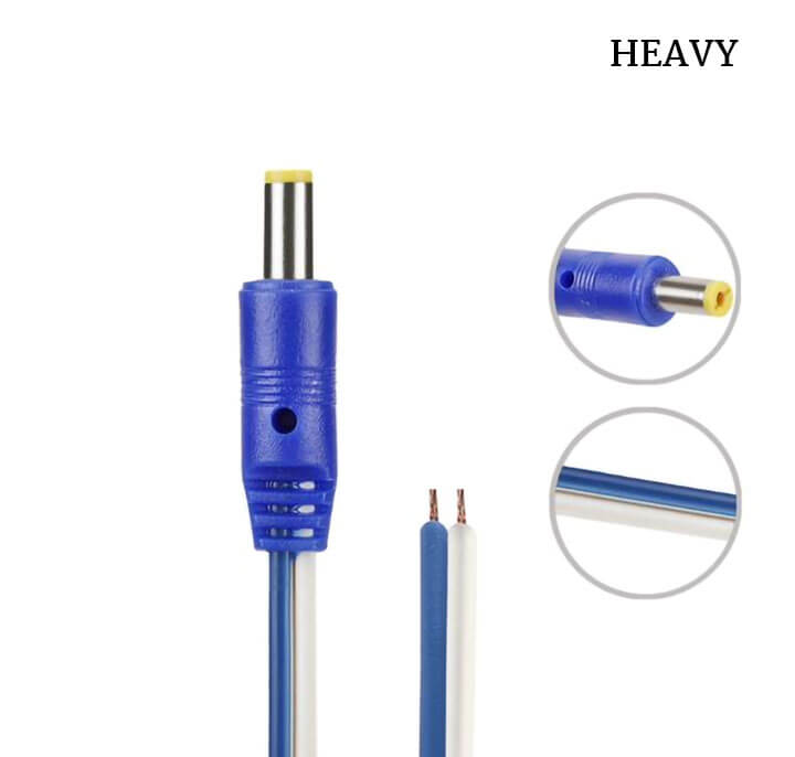 DC CONNECTOR WIRE TYPE BLUE (HEAVY)