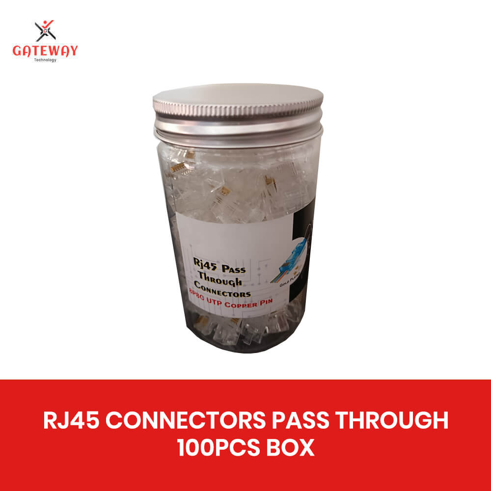 RJ45 CONNECTOR PASS THROUGH (BOX 100PCS)