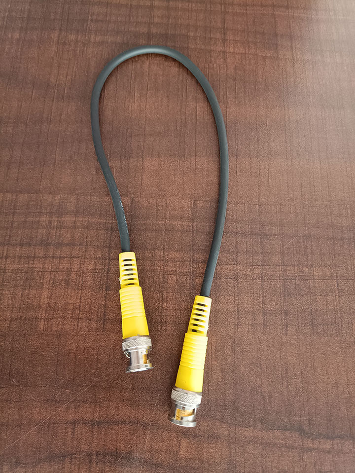 BNC CONNECTOR WIRE TYPE YELLOW