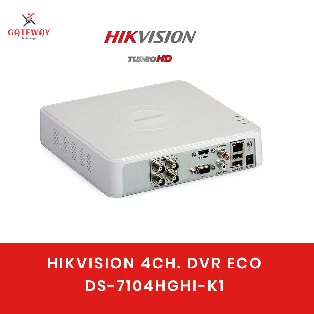 HIKVISION DVR 4CH. ECO DS-7104HGHI-K1