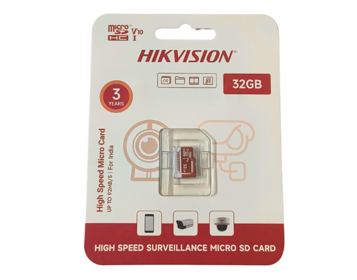 HIKVISION 32GB MICRO SD MEMORY CARD V10