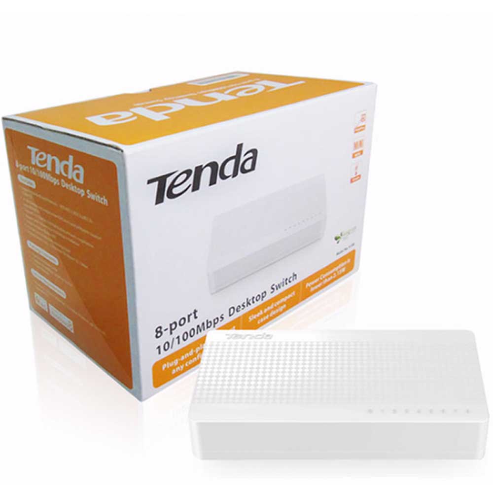 TENDA 8 PORT 10/100MBPS ETHERNET SWITCH S108