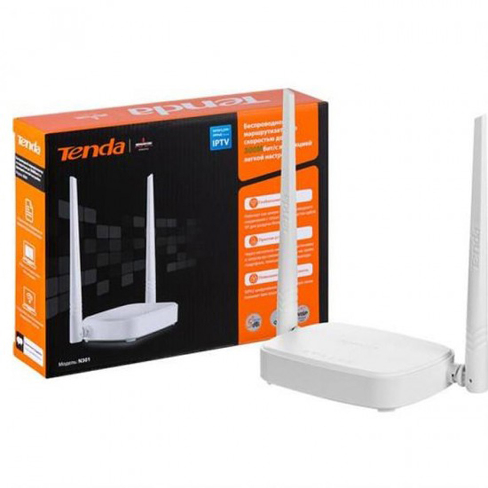 TENDA N301 WIRELESS-N300 EASY SETUP ROUTER (300MBPS)