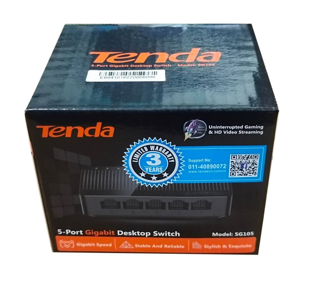 TENDA 5 PORT GIGABIT DESKTOP SWITCH SG105M