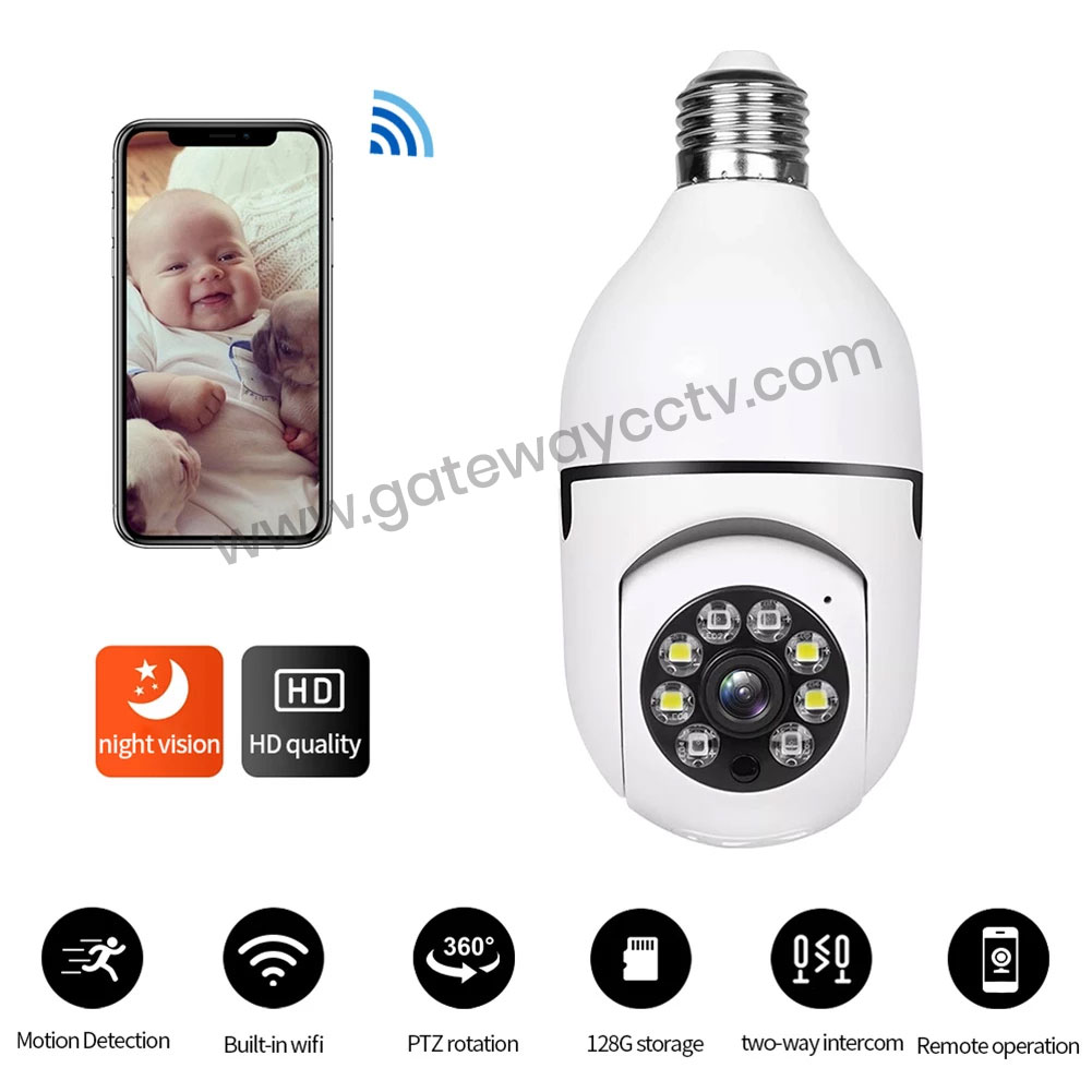 WIFI 2MP BULB CAMERA FULL COLOR NIGHT VISION